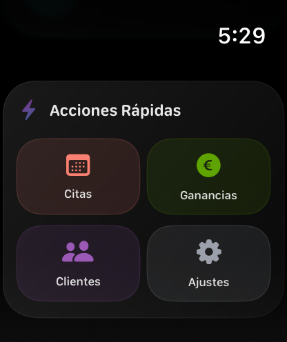Cortes en Apple Watch — Acciones Rápidas